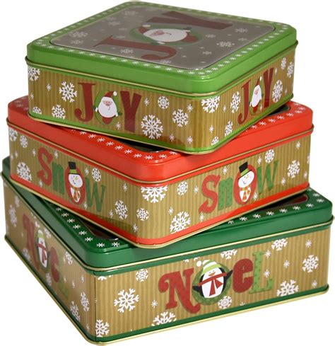 Christmas cookie containers. Adorable design, full of Christmas spirit - Comes with 4 eye-catching Christmas-themed patterns of gingerbread, gingerbread man, Santa,and snowman.; Transparent window, proudly display your delicious cookies and pastries for your family, friends, or customers.; Perfect size for home baked gifts, 8.7” x 5.7” x 2.8”, ideal for holding treats. ... 