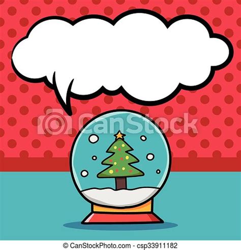 Christmas crystal ball doodle. CanStock