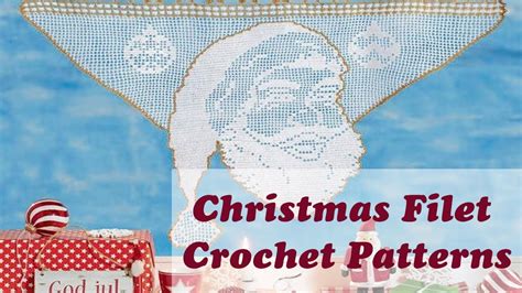 Christmas filet crochet patterns Free Crochet Pattern YouTube