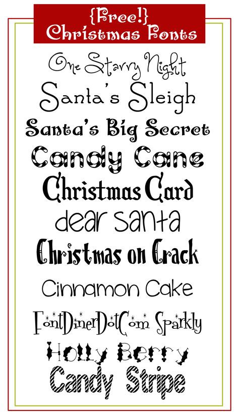 Christmas font free. Chrisdood by Muhammad Yafinuha. 3,605 downloads (4 yesterday) Free for personal use - 2 font files. Download. Christmas Chalk € by AEN Creative Studio. 5,024 downloads (4 yesterday) Free for personal use. Download Donate to author. Christmas Kring Kring € by Tiny Hand Letter. 