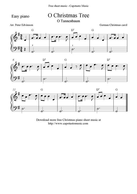 Christmas for piano sheet music. Free Piano Music! categorizes their free piano Christmas sheet music by skill level to help you select the songs that best fit your abilities. Each section features a button to download the free PDF sheet music and one to play a free mp3 audio version of the song. The sheet music pages also include piano images at the top to show hand placement ... 