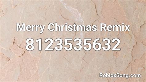 Christmas remix Roblox ID - audioblox.digital