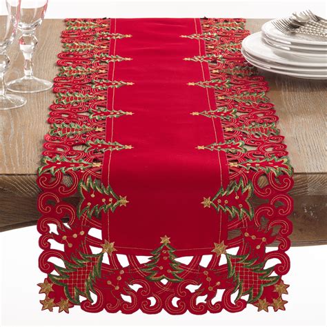 PartyBuzz Green Pine Tree Christmas Table Runner 120 inch Long Christmas Holiday Home Kitchen Dining Table Runner Decoration . Brand: PARTY BUZZ. $13.99 $ 13. 99. Get Fast, Free Shipping with Amazon Prime. Size: 13" x 120", Table Runner . 12" x 18", Placemats Set of 4. $10.99. Christmas table runner 120 inches