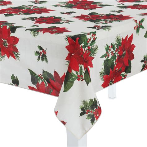 Christmas tablecloth 60 x 102. When it comes to hosting a dinner party, having the right tablecloth size is essential. The wrong size tablecloth can make your table look cluttered and unappealing. To help you choose the perfect size for your round table, we’ve put togeth... 