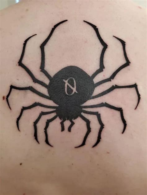 10. Widow Eight. Source: angel_the.artist. Widow Eight spider tattoo illustrates a Black Widow with an 8 sign on his back. The spider is so dangerous and known for eating its partner after sex. It’s a perfect men’s side tattoo because of its design. 11. Shalnark’s Spider. Source: zuespokes.. 