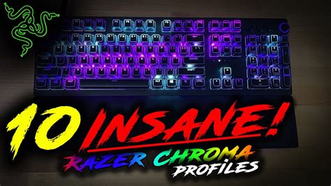 10 Razer chroma profiles that haven't been showcased before. A few of these designs were made within the last few weeks and the rest were made live on stream.... 