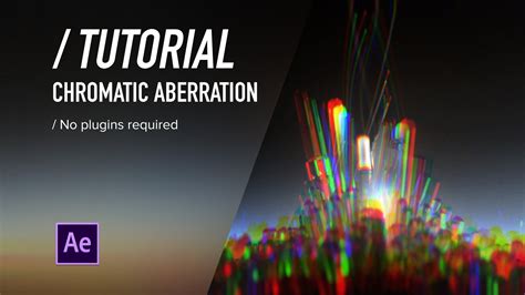 Chromatic aberration after effects.  Update Chromatic .  Sorry for being confusing.  ...