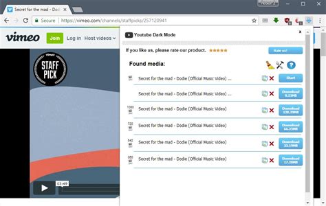 Chrome addon extension video downloader getthemall