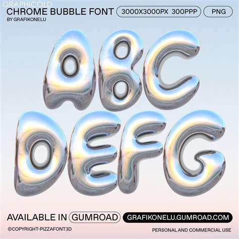 Chrome bubble letters generator.  Create unique font art using over 30 AI mod...