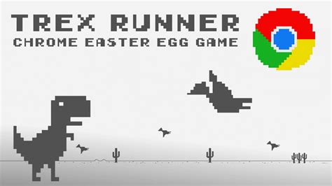 Advertisement. Google Chrome's unblocked offline game about dinosaur T-rex running through the desert, jumping over cactuses and dodging pterodactyls..