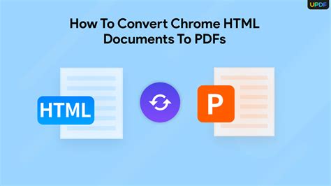 Chrome html document to pdf. 1. Click on "Convert HTML to PDF" or select, drag and drop your file in "Convert HTML to PDF". 2. Make any edit or changes your document may need. 3. Click on "Convert" and select the desired format. 4. Download the converted file or share it with anyone! 