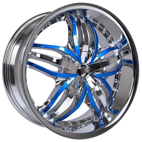 inserts with blue rims th?q=Chrome