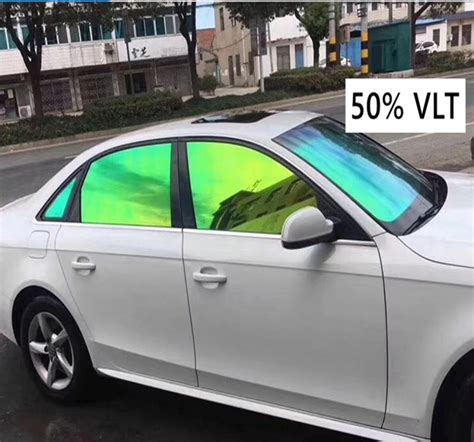 Chrome window tint. A 5% tint means that only 5% of the visible light is allowed to pass through the window. In other words, 95% of the visible light is blocked, leading to a very dark window tint. This level of tint is one of the darkest commercially available and is also known as a “limo tint” due to its common use in limousines for privacy. 