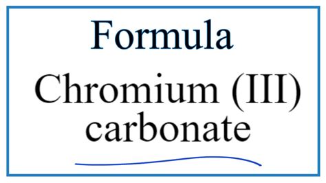 Chromium iii carbonate. Things To Know About Chromium iii carbonate. 