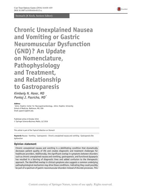 Chronic unexplained nausea and vomiting. .  <a href=https://empower-health-cms.cierr...