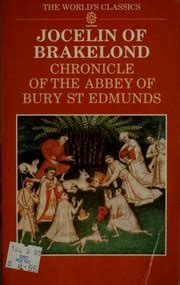 Download Chronicle Of The Abbey Of Bury St Edmunds By Jocelin Of Brakelond