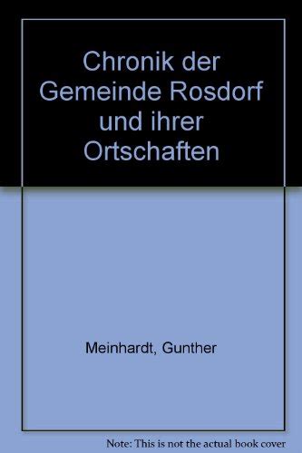 Chronik der gemeinde rosdorf und ihrer ortschaften. - A students guide to religious studies by d g hart.