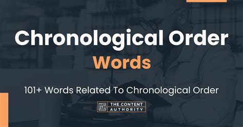 Chronological Order Words - 60 Words R…