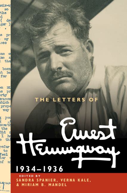 Chronology - The Letters of Ernest Hemingway