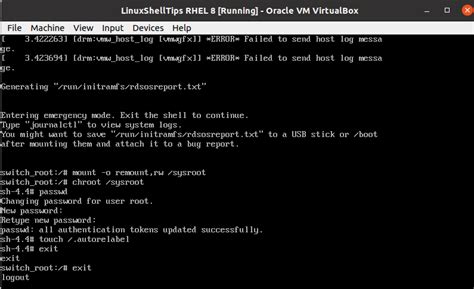 Chroot in rhel.  In that case, the initialization script will mount the above configur...
