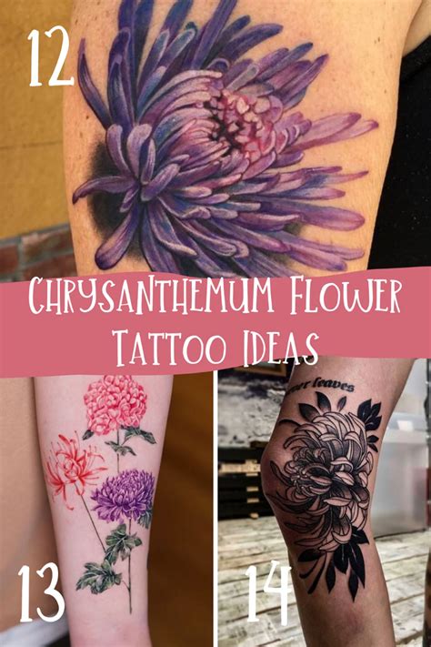 Nov 1, 2021 - We have some wonderful November birth flower tattoo collection but before that allow us to tell you about the beautiful flower of the month, Chrysanthemum. Pinterest. Today. Watch. Shop. Explore. ... 15 Chrysanthemum November Birth …. 
