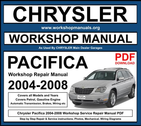 Chrysler 2004 pacifica workshop repair service manual 10102 quality. - Illustrated tool and equipment manual airbus.