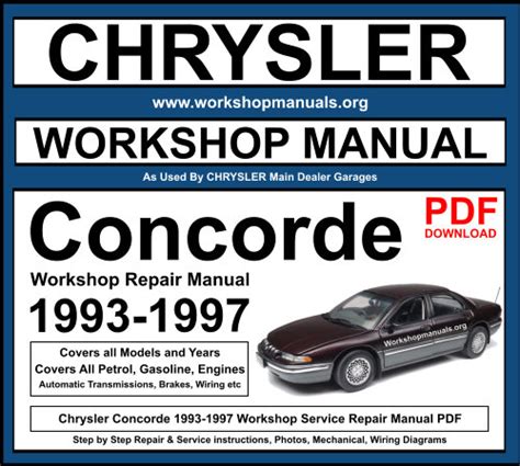 Chrysler concorde 1993 repair service manual. - Erik bergman, a seventieth birthday tribute.