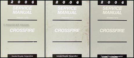 Chrysler crossfire 2006 repair service manual. - Every teachers guidebook on thematic in.