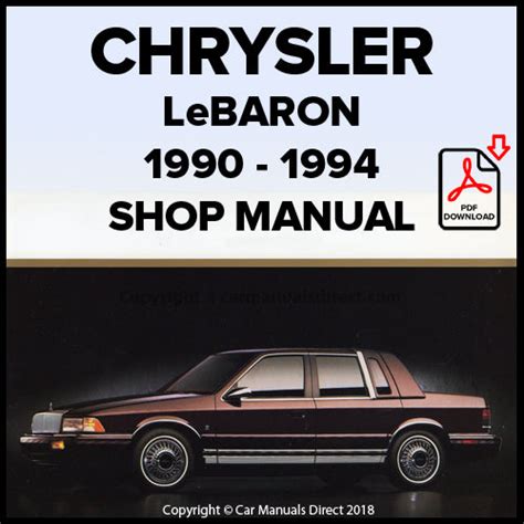 Chrysler lebaron 1993 workshop service repair manual. - Mitsubishi montero full service repair manual 1986 1996.