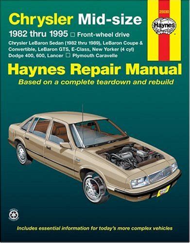 Chrysler midsize sedans fwd 82 95 haynes repair manual. - Free haynes peugeot 206 manual download.