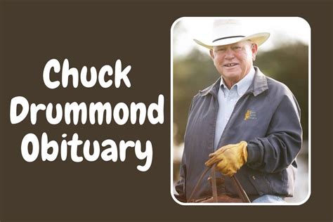 Chuck drummond obit. Things To Know About Chuck drummond obit. 