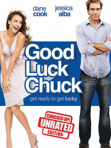 Chuck luck movie. Good Luck Chuck. The movie poster for this film is a take on a famous "Rolling Stone" magazine cover of Yoko Ono and John Lennon in which John was completely naked. Dane Cook can be seen wearing a Super Club Baseball cap while playing Frisbee in the park. "Super Club" was the fictional wholesale store that Dane Cook worked for in one his ... 