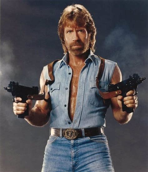 Chuck norris chuck norris chuck norris. Example #1. Image: Chuck Norris giving a thumbs up. Text line one: "Chuck Norris hit 11 out of 10 targets". Text line two: "With nine bullets". Meaning: This is a bait and switch, where it seems like the joke is that Chuck Norris can hit more targets than actually exist. Then the joke ends up being that not only did he hit more targets than ... 