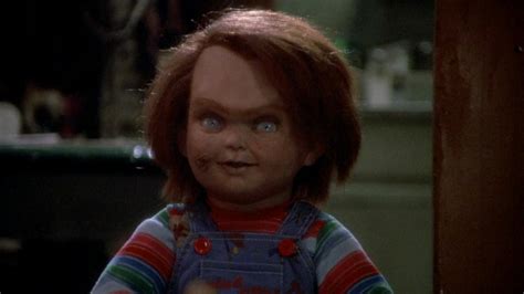 Chucky 1988 movie. The first film in the franchise, the soul of a serial killer possesses a doll called Chucky and terrorizes a young boy. Trivia Catherine Hicks won the Saturn Award for Best Actress for her role as Karen Barclay. 