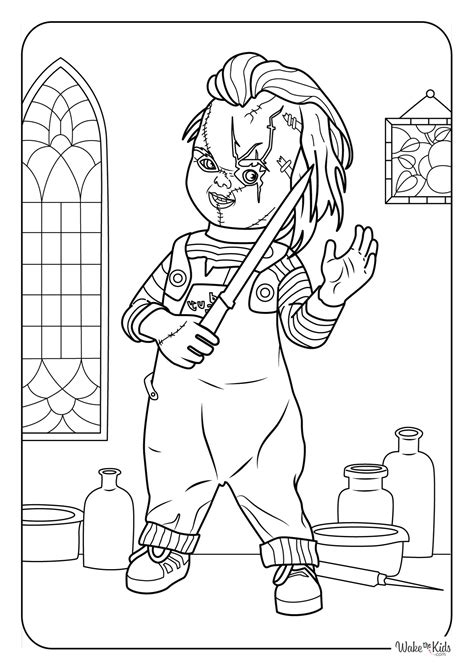 Chucky Coloring Page