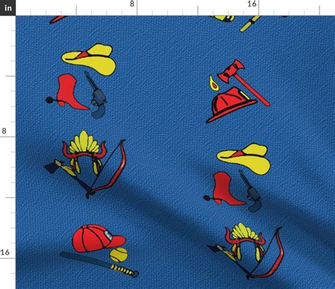 Chucky Denim Pattern Fabric Spoonflower