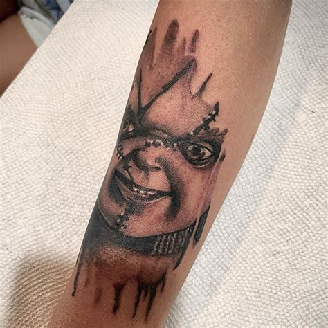 Chucky Tattoo With Knife Best Tattoo Ideas
