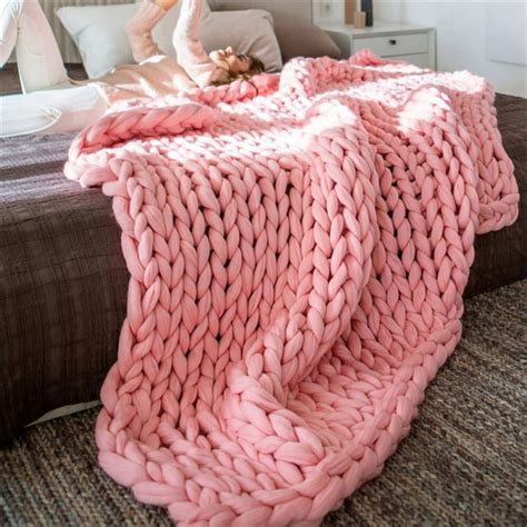 Chuncky Knit Blanke