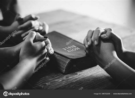 Church Black And White People Praying Pictures, Images and