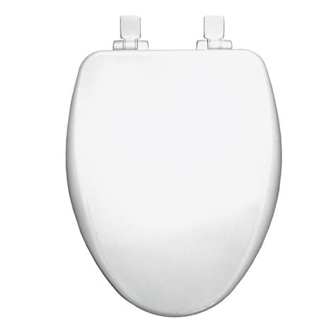 Church Elongated Closed Front Toilet Seat in White …