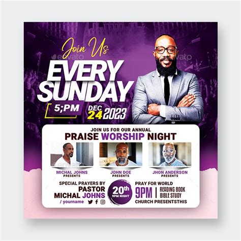 Church Flyer PSD Template PSD ksioks