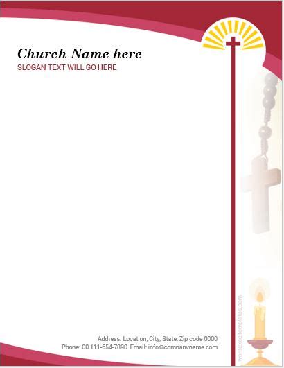 Church Letterhead Word Template