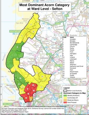 Church Ward (Sefton District) Street Guide and Map