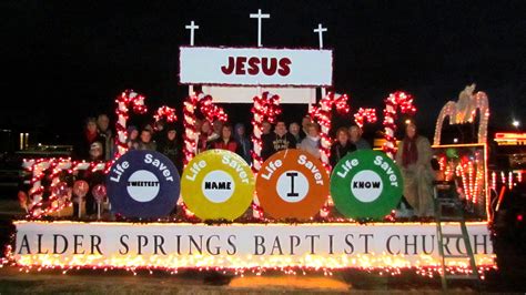 Alder Springs Baptist Church Christmas Float. Jesus...sweetest name I know. Maynardville, Tn ... Oct 17, 2023 - Explore Anita Ferrell's board "Christmas Parade Float .... 