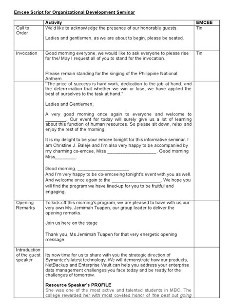 Church emcee script sample.  SAMPLE SCRIPTS FOR LIVE EMCEE TRANSITIONS Intro Konnection 1 P...