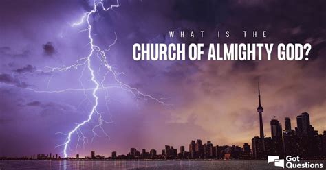 Church of the almighty god. The Church of Almighty God Goes by Many Different Names. The Church of Almighty God, is also known as Eastern Lightning and as Lightning from the East. The group takes that name from Matthew 24:27: “For as lightning that comes from the east is visible even in the west, so will be the coming of the Son … 