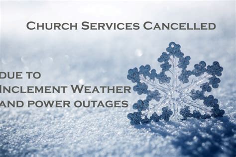 Church services canceled due to weather KX NEWS