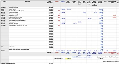 Church treasurer spreadsheet.  This template is designed for chapel treasurers to org...