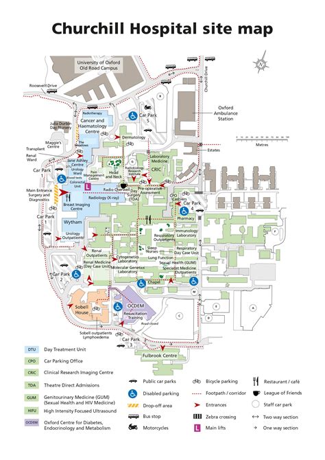 Churchill Hospital site map - Maplets