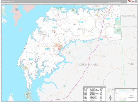 Churn Creek Farm Topo Map in Kent County, Maryland